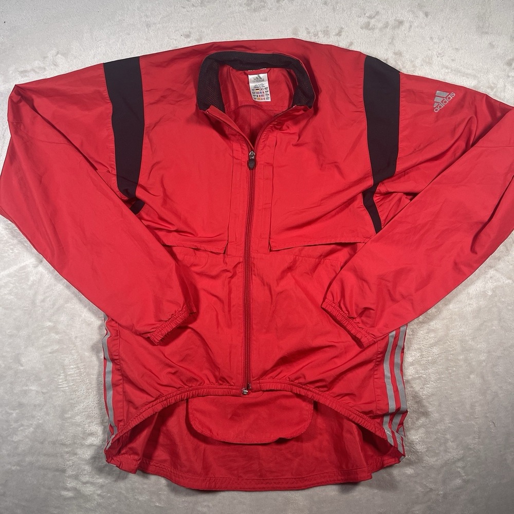 VTG Adidas Formotion Climaproof Windbreaker Jacket Mens‎ XL 3 Stripes Cycling
